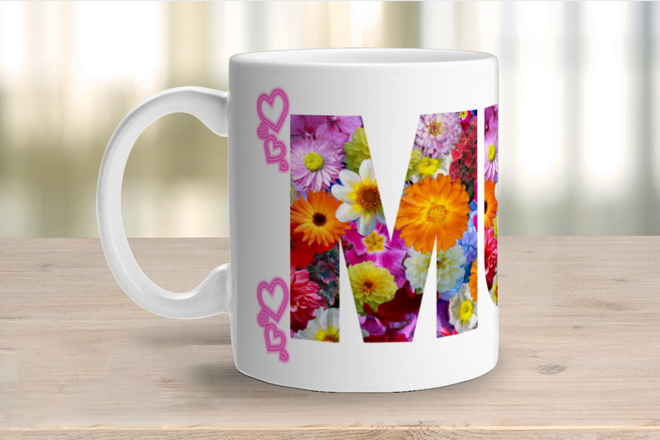 Floral 'Mum' Mug