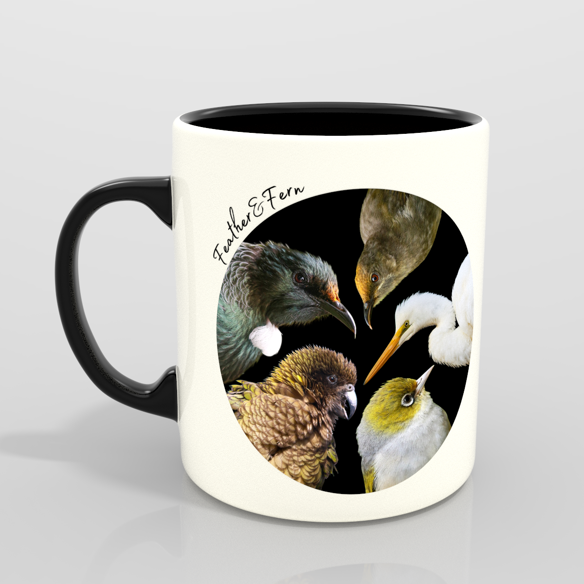 Feather&Fern multi bird mug