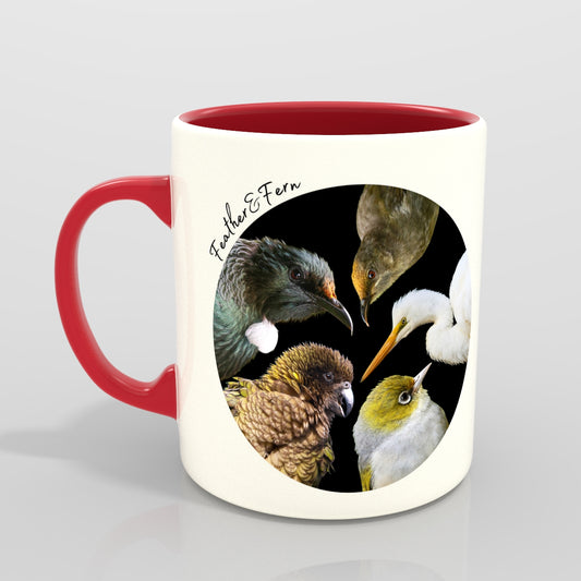 Feather&Fern multi bird mug